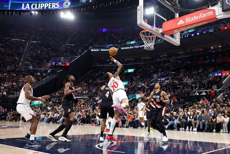 Portland Trail Blazers x Los Angeles Clippers (Foto: RONALD MARTINEZ / Getty Images via AFP)