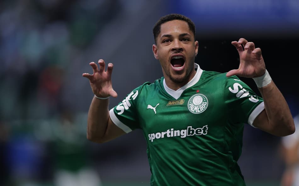 Vitor Roque deve ser titular em River Plate x Palmeiras na Libertadores (Foto: Ettore Chiereguini/AGIF)