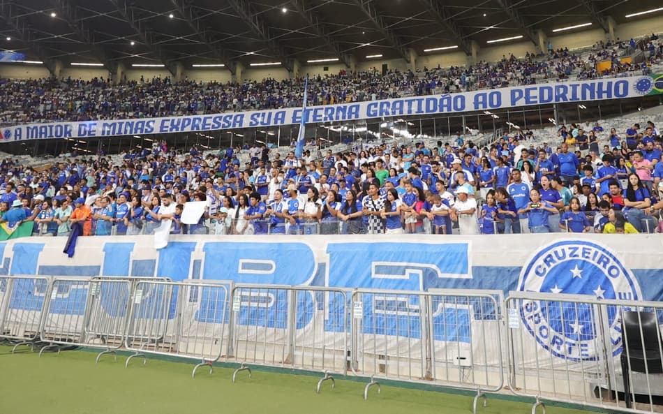 Torcida do Cruzeiro no Mineirão (Foto: Gilson Lobo/AGIF)