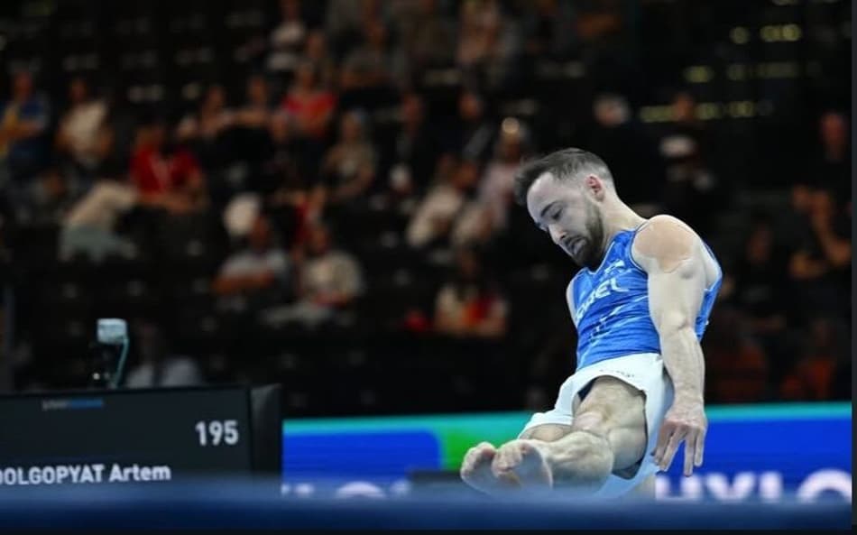 Artem Dolgopyat no Campeonato europeu de ginástica (Foto: Reprodução/Instagram)