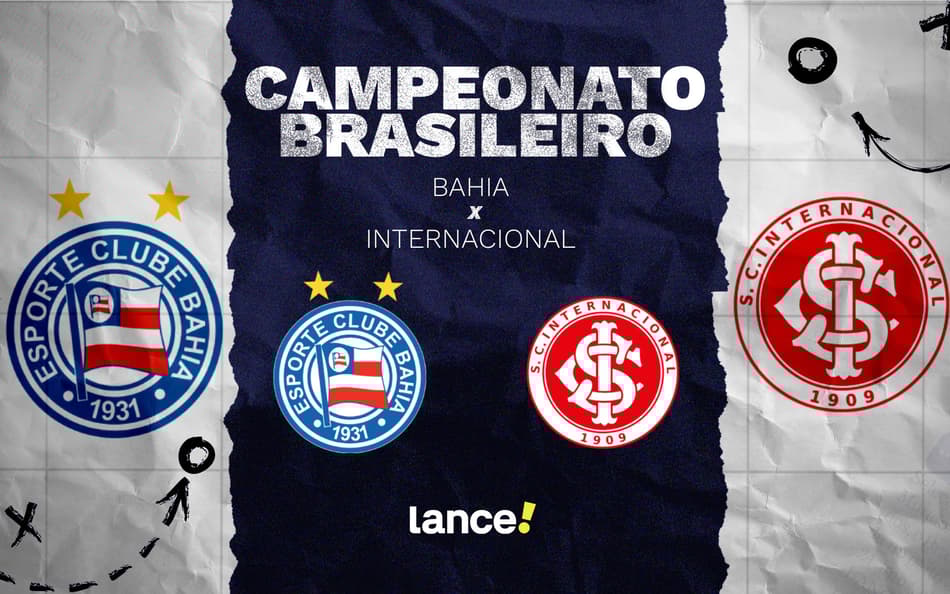 Bahia e Internacional se enfrentam nesta quarta (Foto: arte/Lance!)