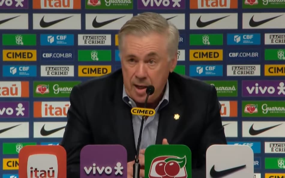 Carlo Ancelotti na convocação da Seleção Brasileira