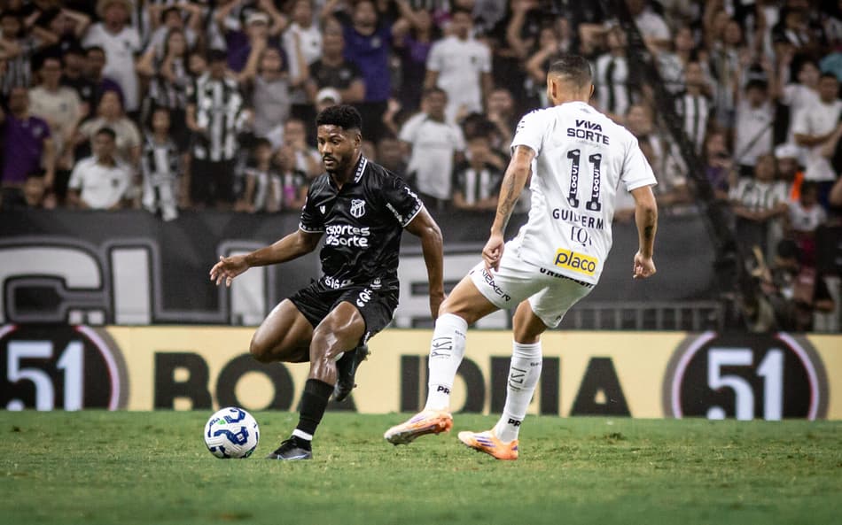 Partida entre Ceará e Santos, pelo Brasileirão (Foto: Gabriel Silva/Ceará SC)