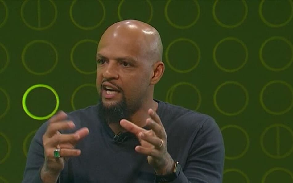 Felipe Melo durante o Fechamento Sportv