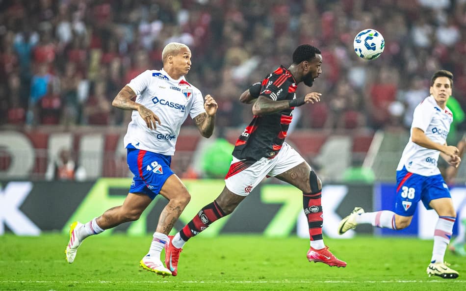 Partida entre Flamengo e Fortaleza, pelo Brasileirão (Foto: Baggio Rodrigues/Fortaleza EC)