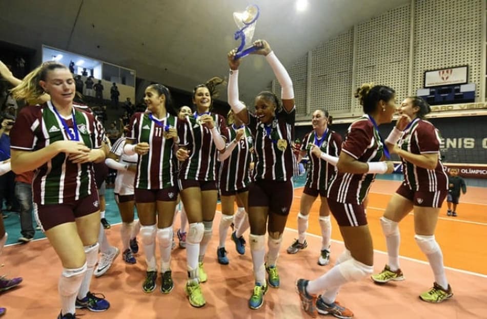 Fluminense vence o Carioca de Vôlei de 2016 sobre oo RJVC (Foto: Fluminense)