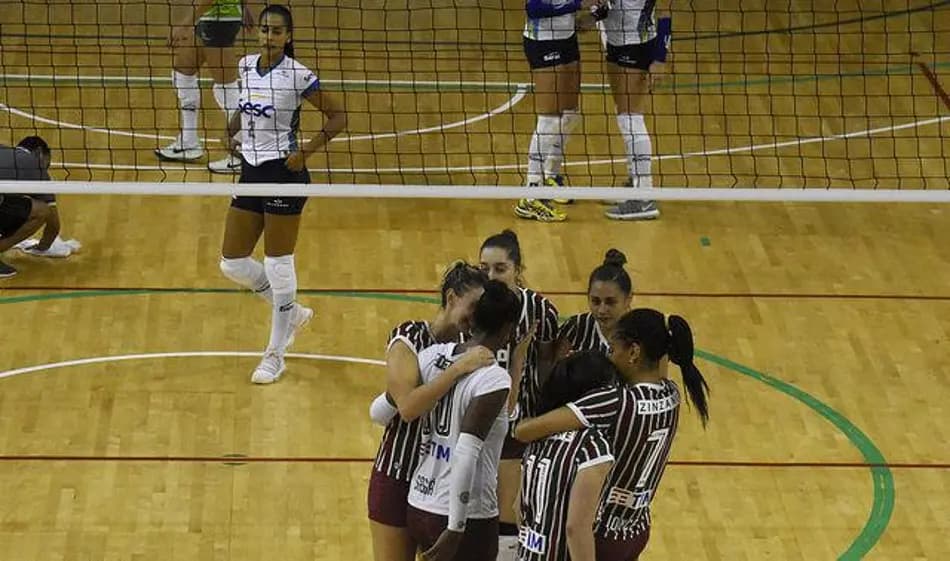 Fluminense vence o Carioca de Vôlei de 2018 sobre oo RJVC. (Foto: Mailson Santana/FFC)