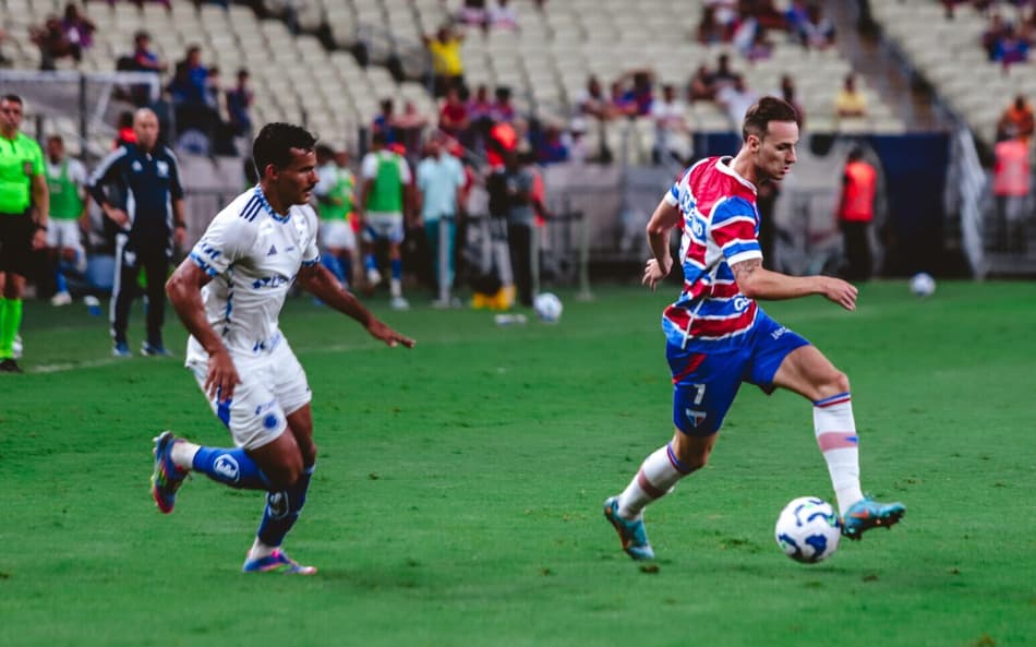 Partida entre Fortaleza e Cruzeiro, pelo Brasileirão (Foto: Matheus Amorim/Fortaleza EC)