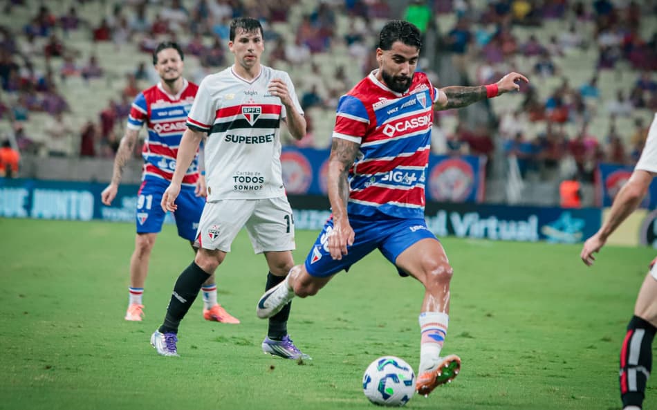 Partida entre Fortaleza e São Paulo, pelo Brasileirão (Foto: Mateus Lotif/Fortaleza EC)