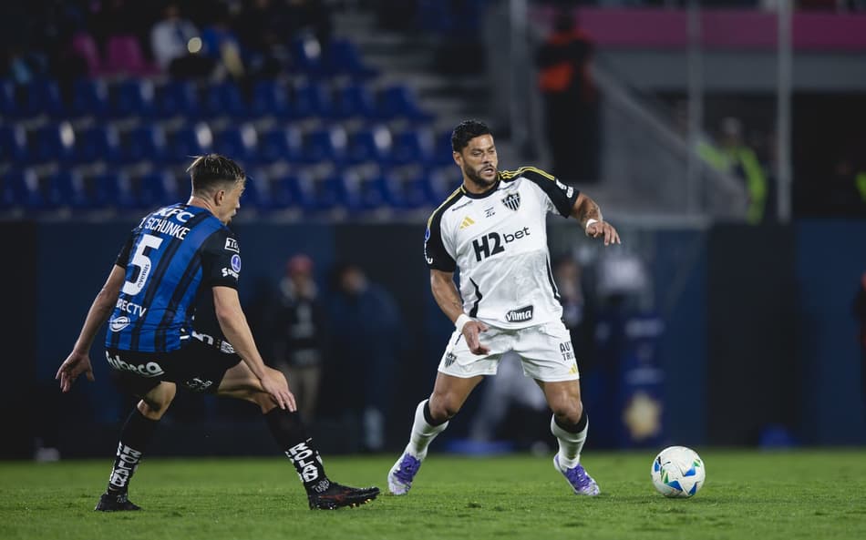 Hulk entrou e foi importante no empate contra o del Valle (Foto: Pedro Souza / Atlético)