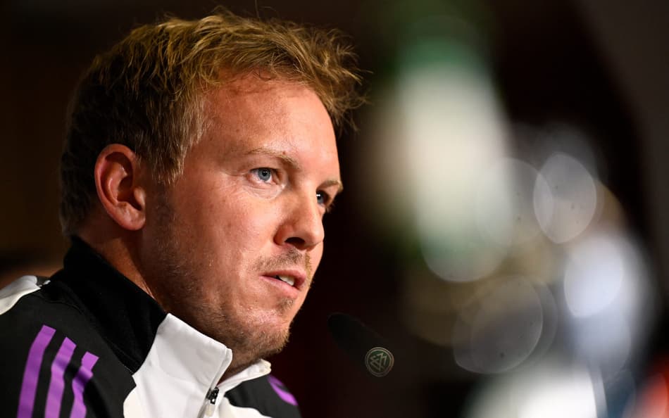 Julian Nagelsmann em coletiva pela Alemanha antes do jogo contra Irlanda do Norte
