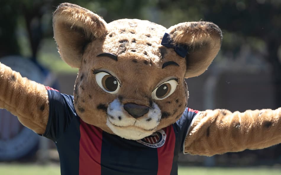 Mascote feminino do Itabirinto. (Foto: Leonardo Rodrigues / Itabirito FC)