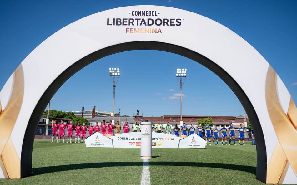 Jogo entre Boca Juniors e Independiente del Valle, pela Libertadores Feminina de 2024 (Foto: Reprodução/Conmebol)