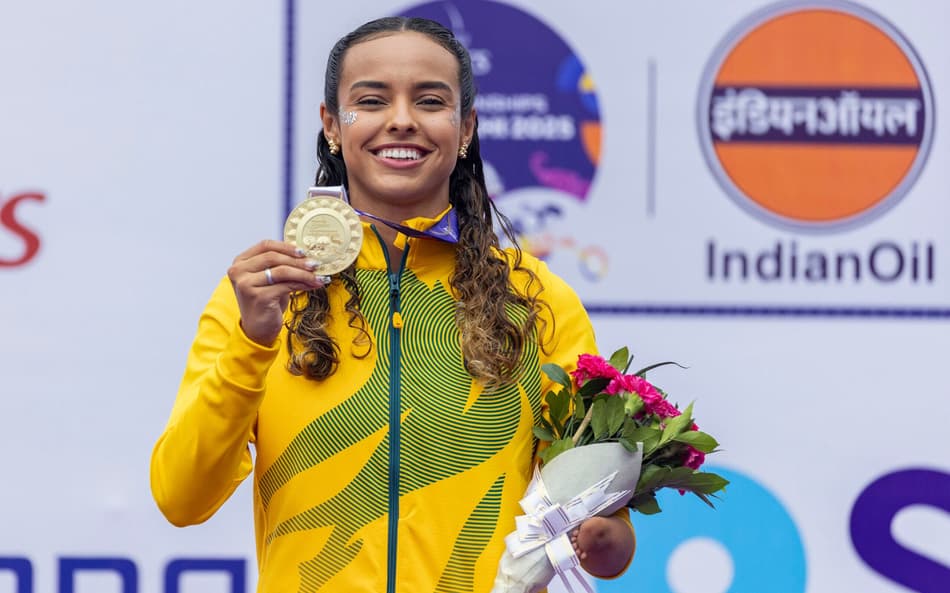 Maria Clara Augusto conquistou a medalha de ouro pela primeira vez
