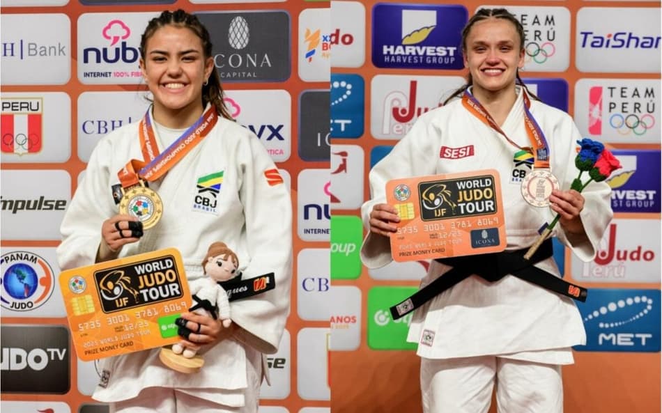 Nicole Marques e Gyovanna Andrade faturam medalhas no Mundial Júnior de judô (Foto: Anderson Neves/CBJ)