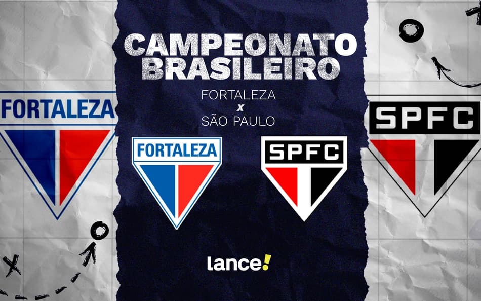 Fortaleza e São Paulo se enfrentam na Arena Castelão (Foto: Arte/Lance!)