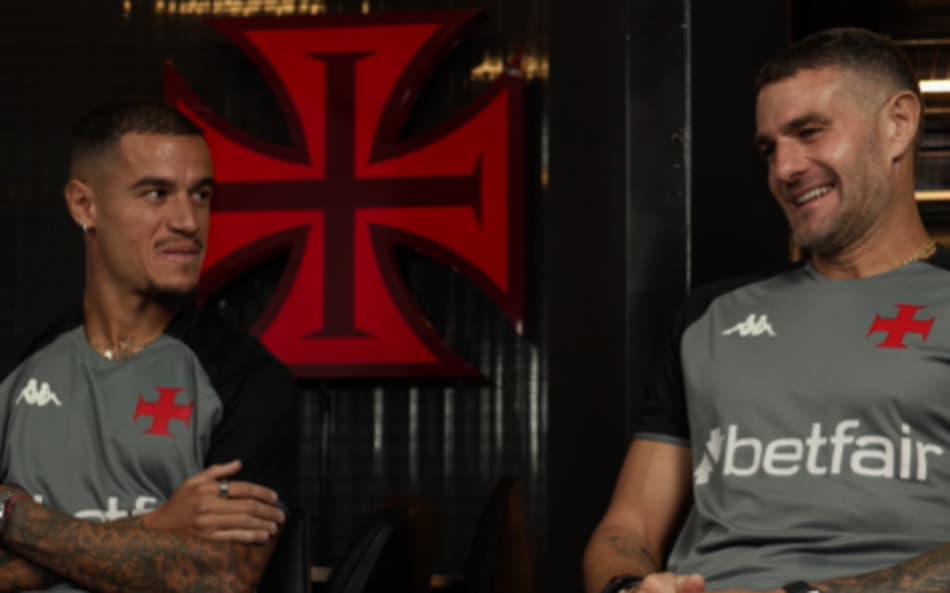 Pablo Vegetti e Coutinho em entrevista à Romário TV