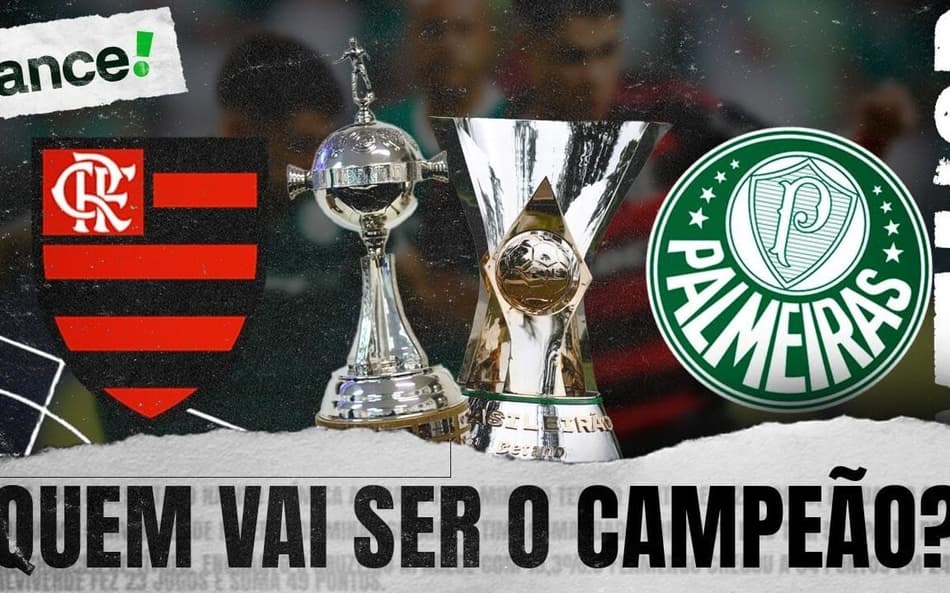 Palmeiras e Flamengo lutam rodada a rodada pelo título do Brasileirão