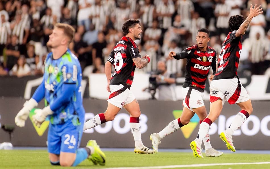 Pedro Arrascaeta Samuel Lino Flamengo Botafogo