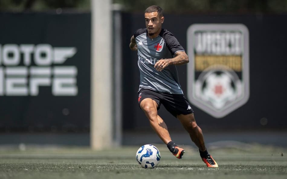 Philippe Coutinho em treino do Vasco
