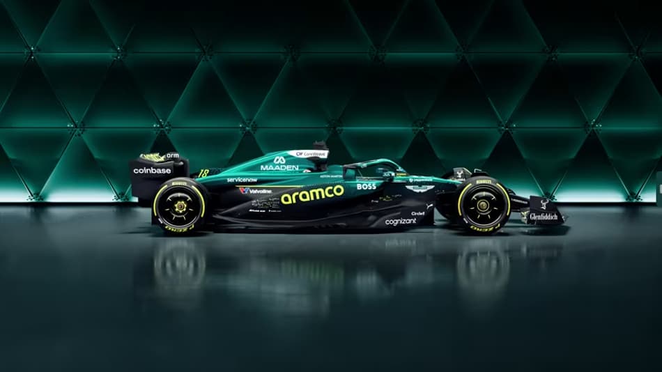 Pintura especial Aston Martin para o GP dos Estados Unidos (Foto: Divulgação/Instagram)