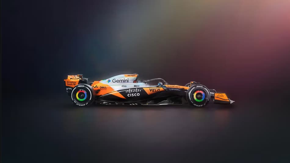 Pintura especial da Mc Laren para o GP dos Estados Unidos (Foto: Divulgação/Instagram)
