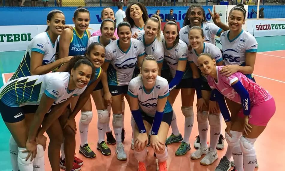 Rio de Janeiro Vôlei Clube vence Carioca de Vôlei sobre o Fluminense em 2017 (Foto: Divulgação Facebook)