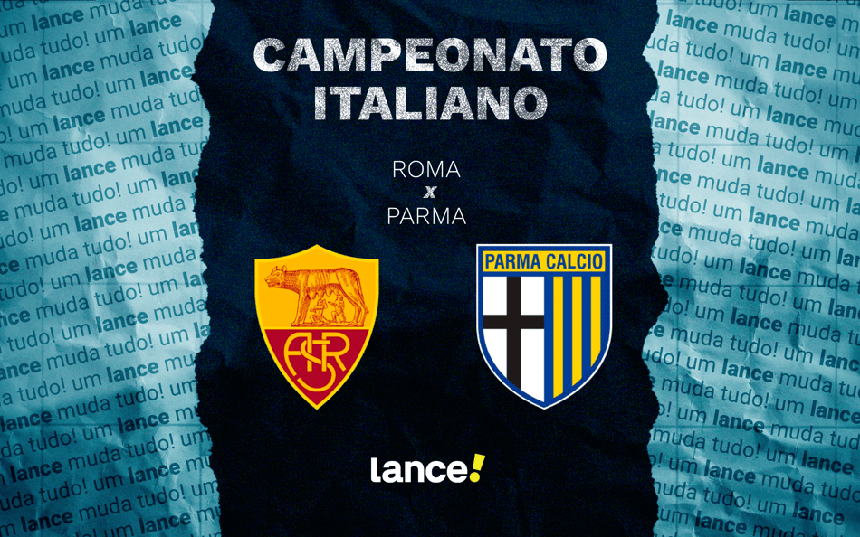 Roma x Parma pelo Campeonato Italiano (Arte: Lance!)