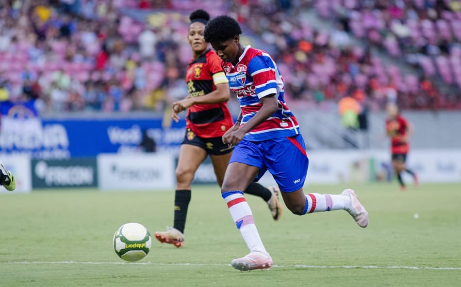 Tainá fez o gol do título do Fortaleza na Copa Maria Bonita. (Foto: Paulo Matheus / Fortaleza EC)