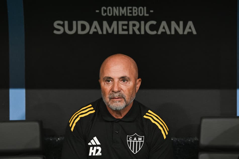 Sampaoli em Atlético x Del Valle (Foto: Gledston Tavares)
