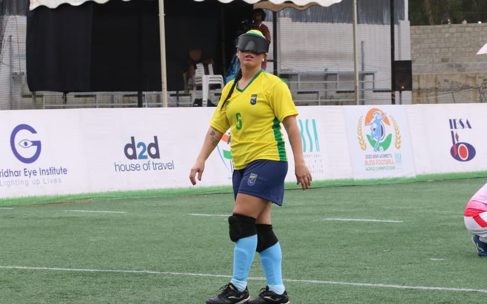Seleção feminina de futebol de cegas cai pra Argentina na Copa do Mundo 2025 (Foto: Renan Cacioli/ CBDV)