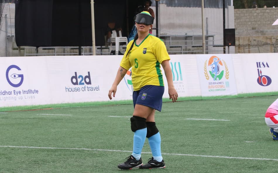Seleção feminina de futebol de cegas cai pra Argentina na Copa do Mundo 2025 (Foto: Renan Cacioli/ CBDV)