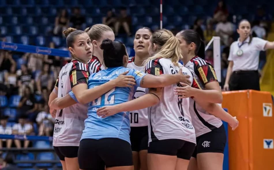 Sesc RJ Flamengo na Taça Brasil de vôlei feminino (Foto: Cristiano Trindade/Divulgação)