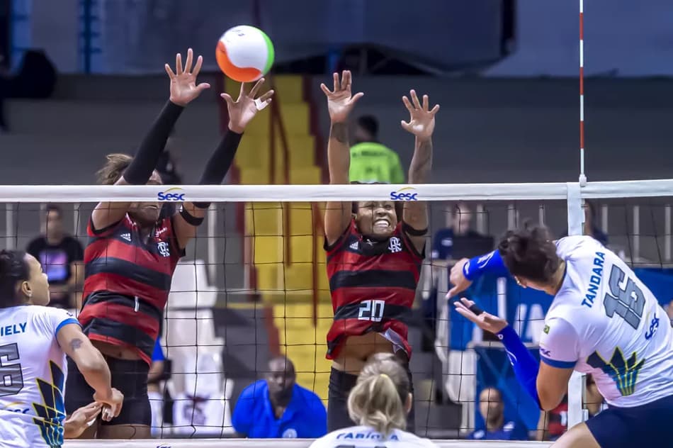 Sesc RJ vence Carioca de Vôlei 2019 sobre Flamengo (Foto: Marcelo Cortes / Flamengo)