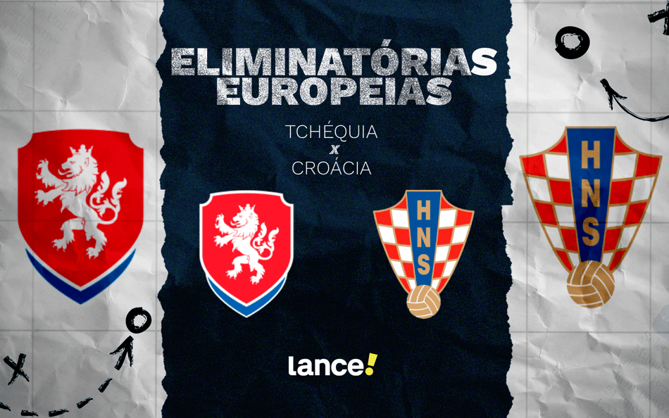 Tchéquia x Croácia pelas Eliminatórias Europeias (Arte: Lance!)