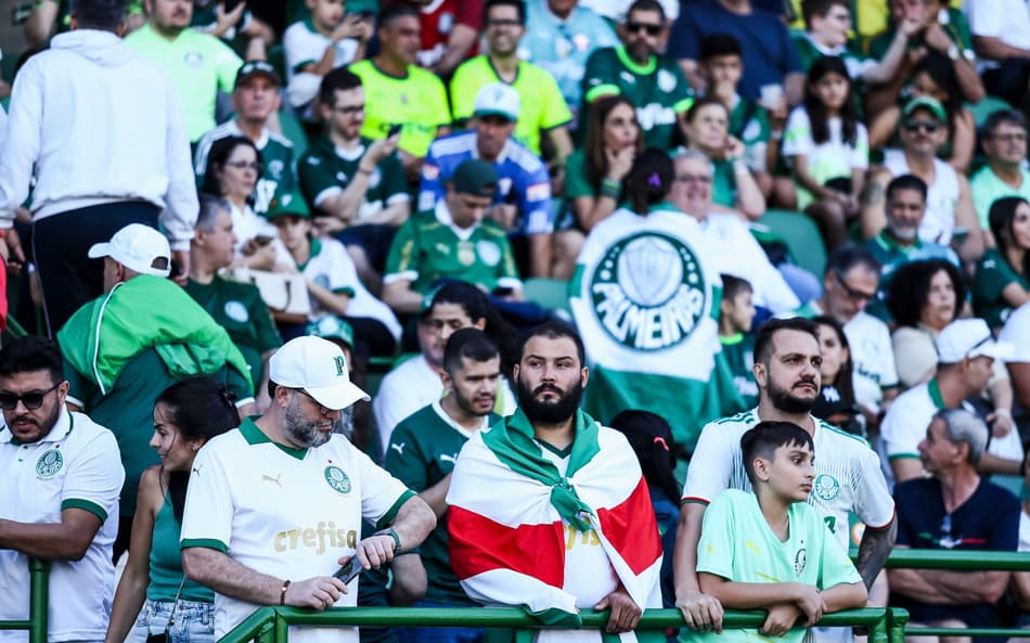 SP - CAMPINAS - 28/09/2024 - BRASILEIRO A 2024, PALMEIRAS X ATLETICO-MG - Torcida durante partida entre Palmeiras e Atletico-MG no estadio Brinco de Ouro pelo campeonato Brasileiro A 2024. Foto: Marco Miatelo/AGIF