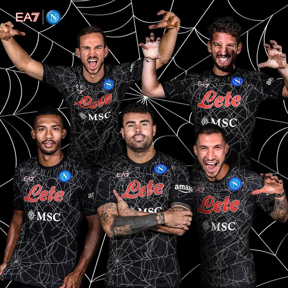 Uniforme de Halloween da Napoli na temporada 21/22