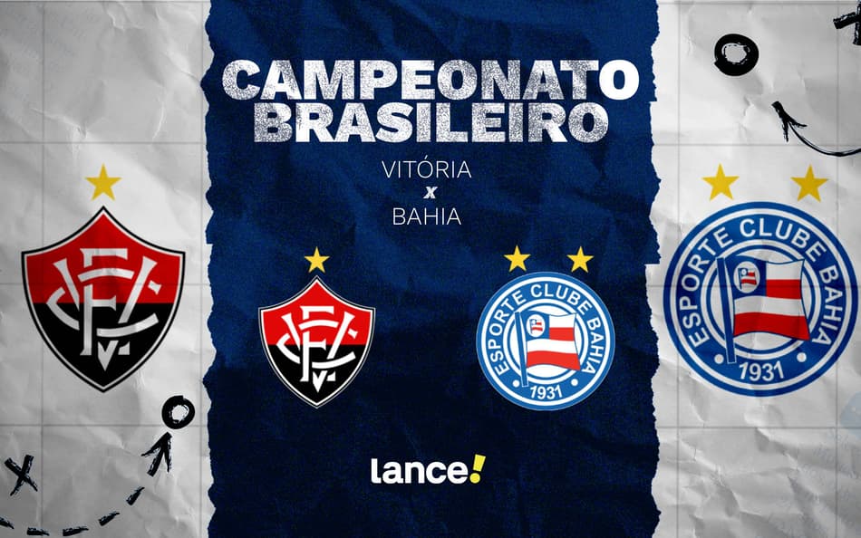 Vitória e Bahia se enfrentam nesta quinta (Foto: arte / Lance!)