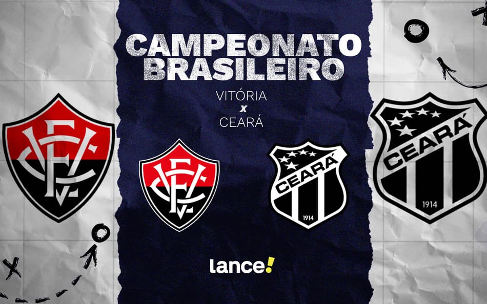 Vitória e Ceará se enfrentam no Barradão (Foto: arte / Lance!)
