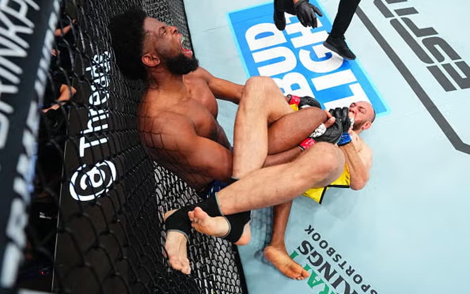 Valter Walker gosta de finalizar no calcanhar (Foto: Jeff Bottari / Zuffa LLC / Divulgação UFC)