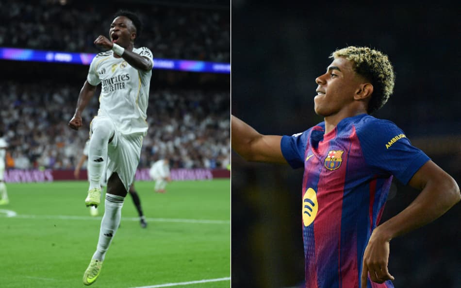 Vini Jr e Lamine Yamal fazem duelo no confronto entre Real Madrid e Barcelona
