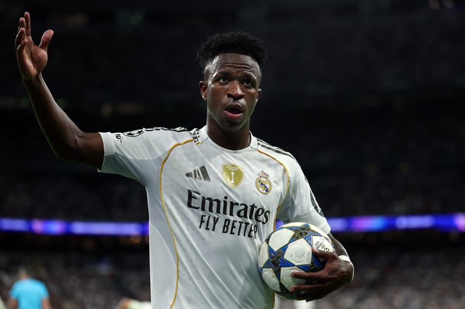Vini Jr em ação pelo Real Madrid contra a Juventus, pela Champions League