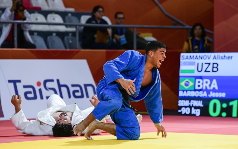 Jesse Barbosa está na final do Mundial Júnior de Judô (Foto: Anderson Neves/ CBJ)