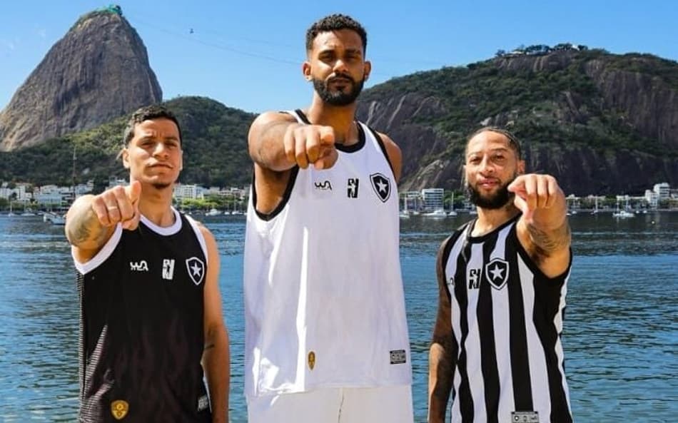 Matheusinho, Alcassa e Dawkins defendem o Botafogo Basquete (Foto: Divulgação/Botafogo)