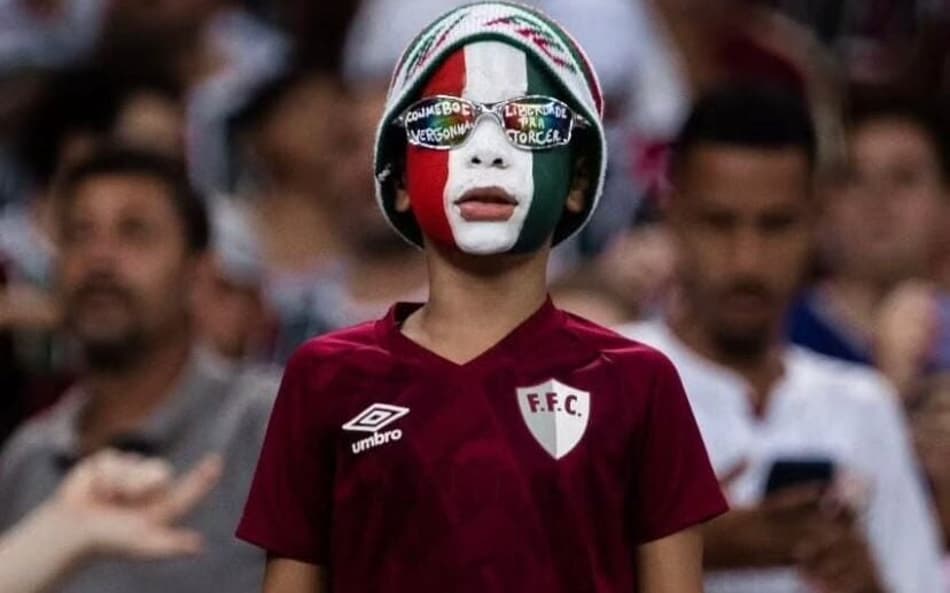 "Cara Pintada", torcedor mirim do Fluminense (Foto: Reprodução redes sociais)