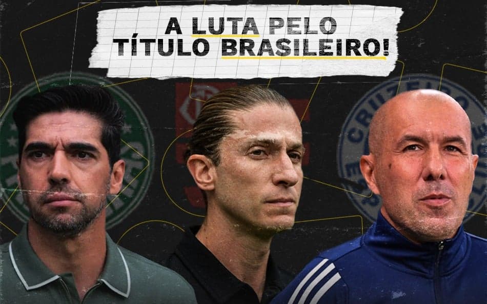 Palmeiras, Flamengo e Cruzeiro lutam pelo título do Brasileirão (Foto: Arte/LANCE!)