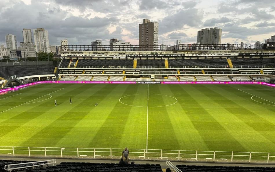 Santos vendeu mais de 10 mil ingressos para o duelo contra o Vitória, na Vila Belmiro. (Foto: Juliana Yamaoka/ Lance!)