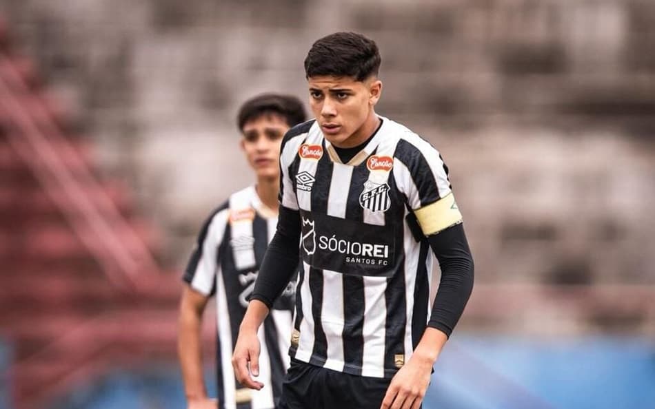 Kauã Miranda tem 15 anos (Foto: Divulgação/Santos)