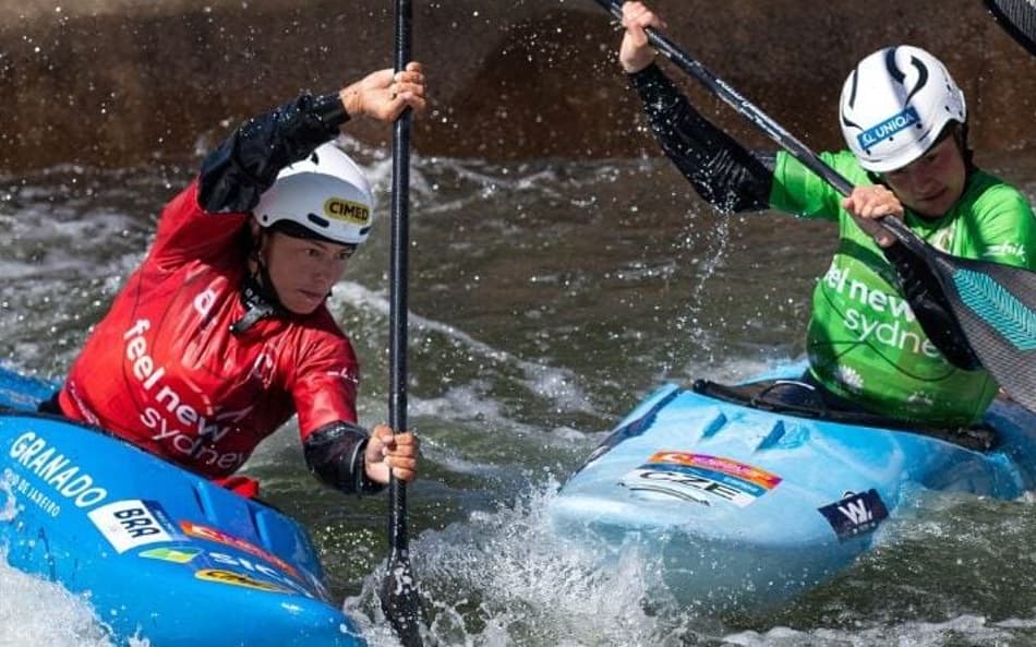 Ana Sátila no Mundial de Canoagem Slalom de 2025 (Foto: Divulgação / CBCa)