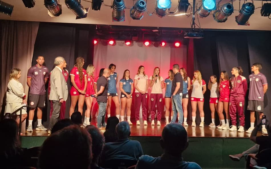 Apresentação do uniforme do vôlei do Tijuca Tênis Clube (Foto: Divulgação/TTC)